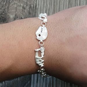 Sterling silver Noah's Ark bracelet